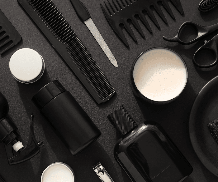 Professional hair clippers and barber tools